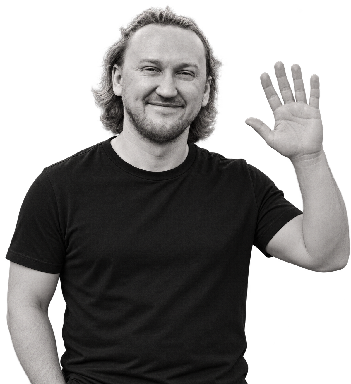 Karol waving hello